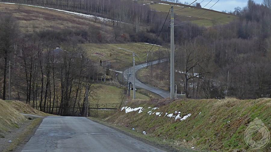 początek jakiegoś podjazdu z Przeczycy