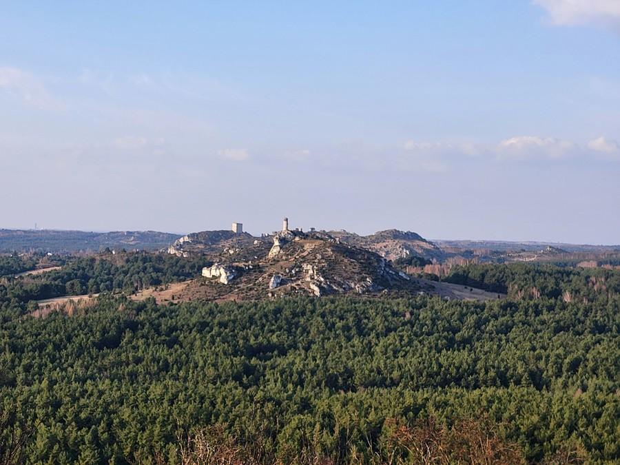 Widok na Olsztyn ze skały Bonifacy