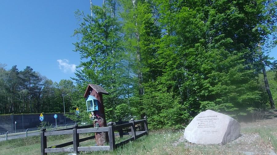 Głaz pamięci pątników idących w 304 pielgrzymkach w latach 1711-2014 odpoczywających w lesie sękocińskim
