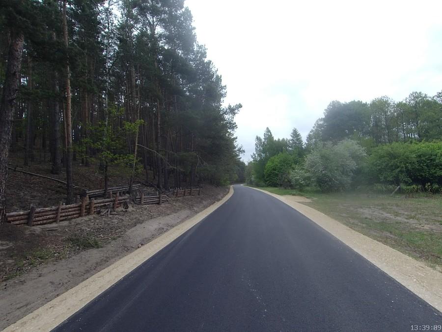 Nowy asfalt z Górek do Sowiej Woli, Kampinos
