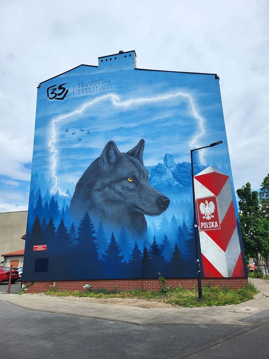 Mural - 35 lecie Straży Granicznej