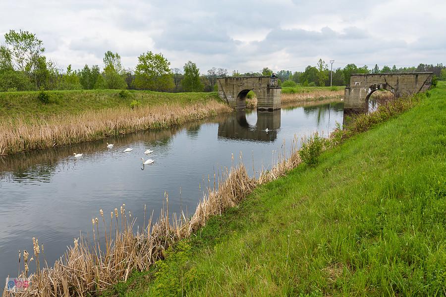 Rzeka Brynica - Piekary Śląskie, a po drugiej stronie już Wojkowice w powiecie będzińskim