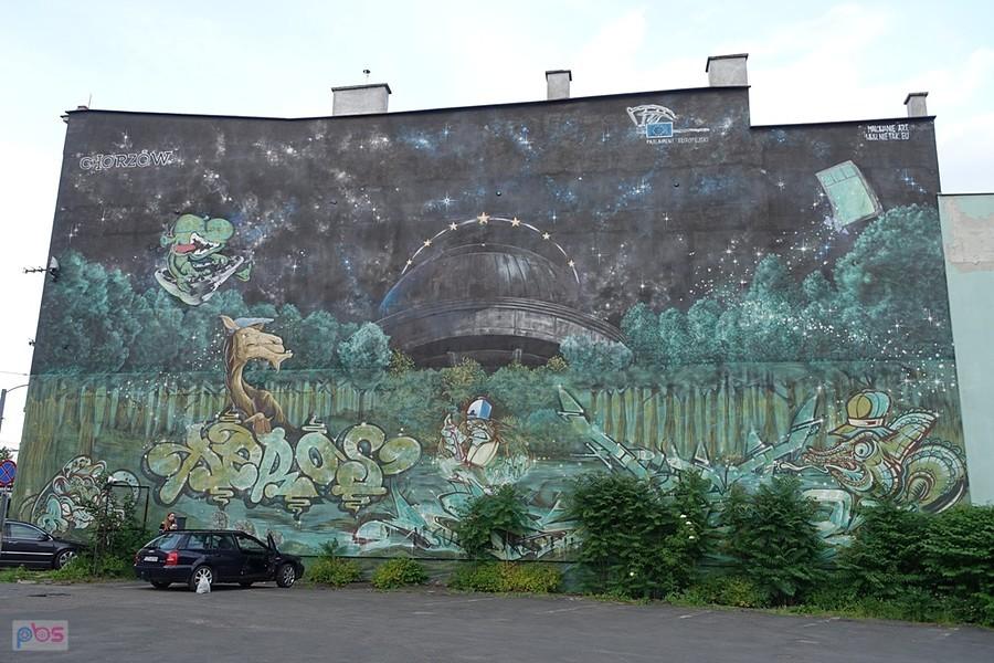 mural "Park Śląski"