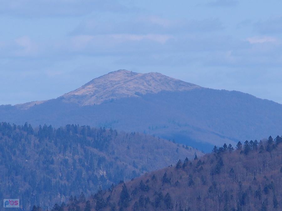 Bieszczady z wieży widokowej