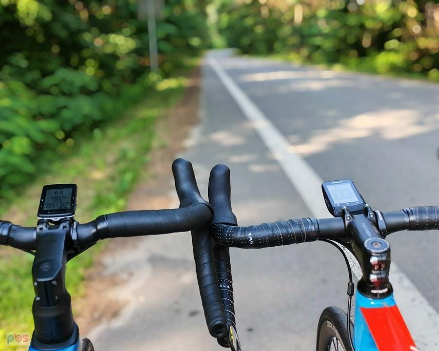 Rowerki patrzą na drogę
