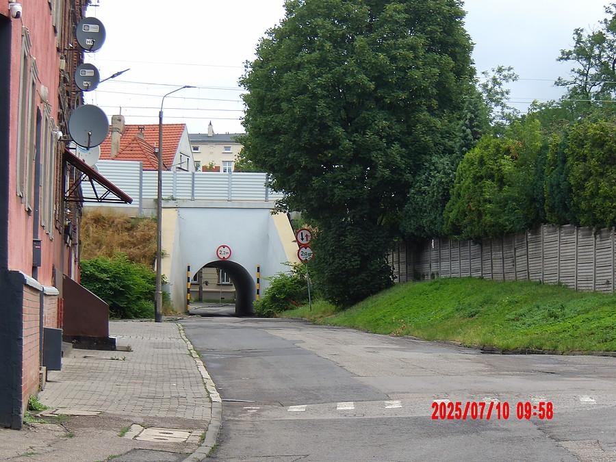 wiadukt kolejowy nad ulicą Sienną w Bytomiu