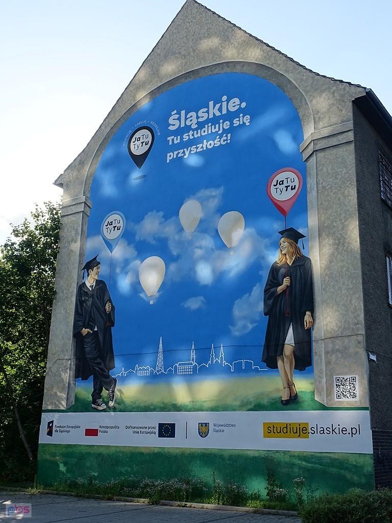 funkel nówka mural na polibudzie