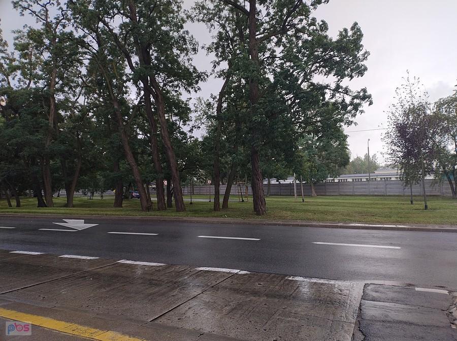 Tu schroniłam się przed deszczem