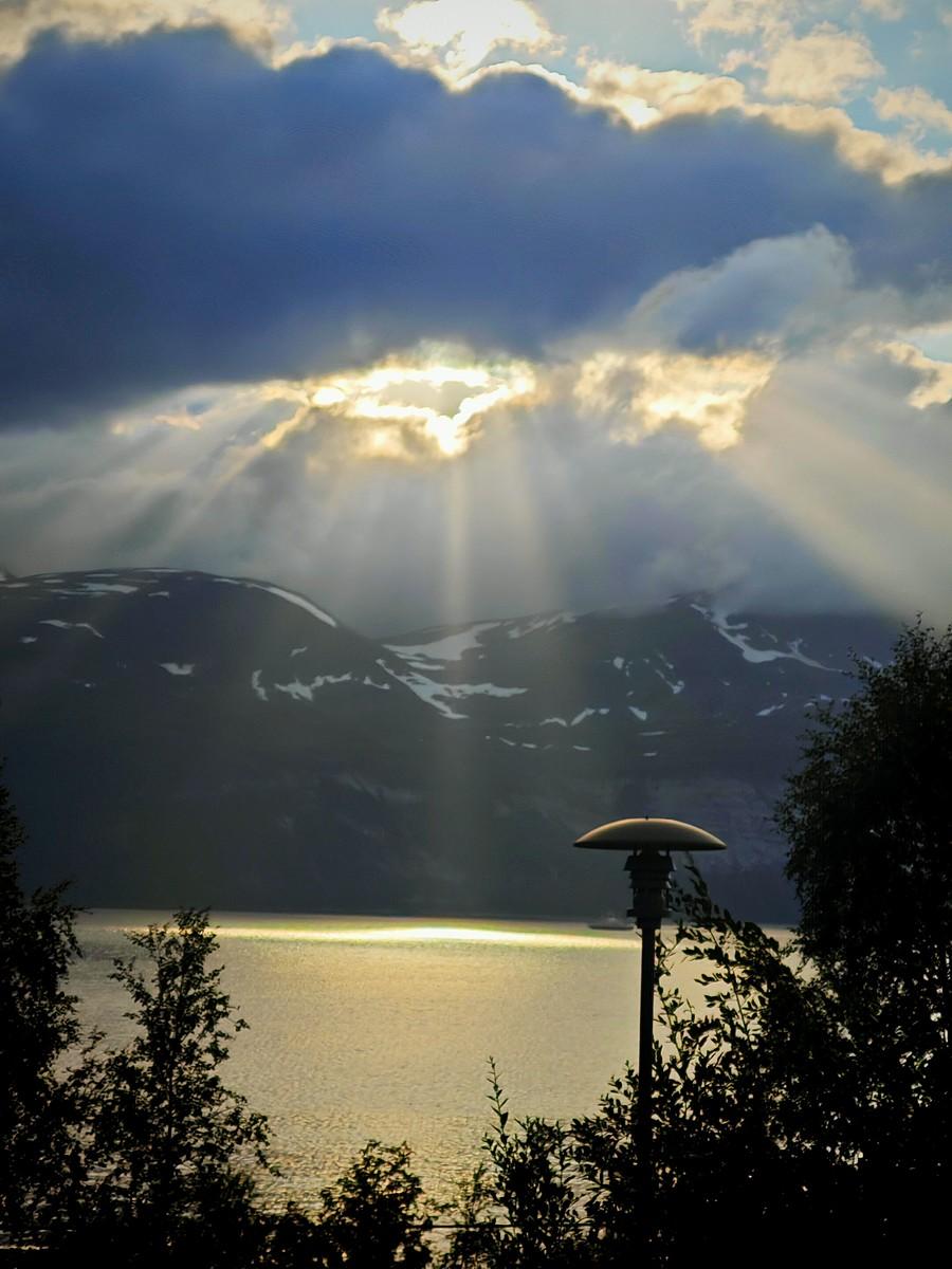 Widok z pierwszego noclegu.