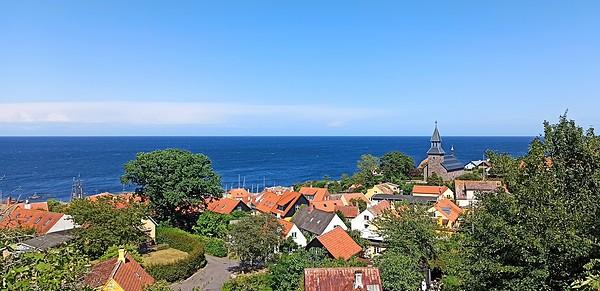 Bornholm. Widok na Gudhjem