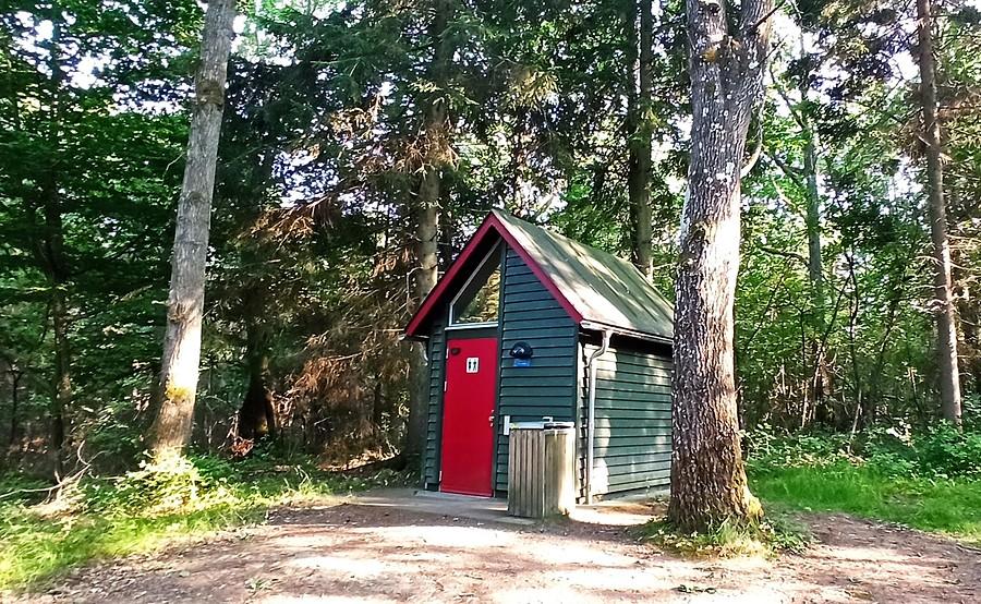 WC dla rowerzystów na Bornholmie