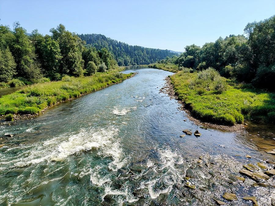 Dunajec w Harklowej.