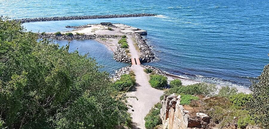 Plaża w miejscowości Vang na Bornholmie