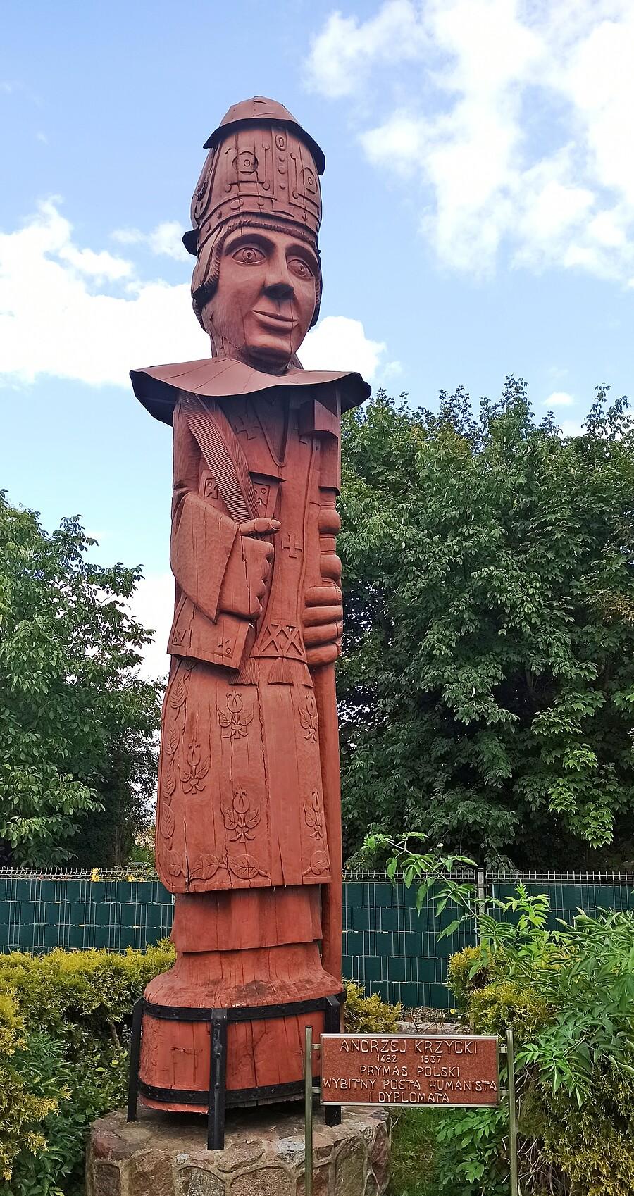 Pomnik prymasa Andrzeja Krzyckiego (XV-XVIw.) w Krzycku Małym