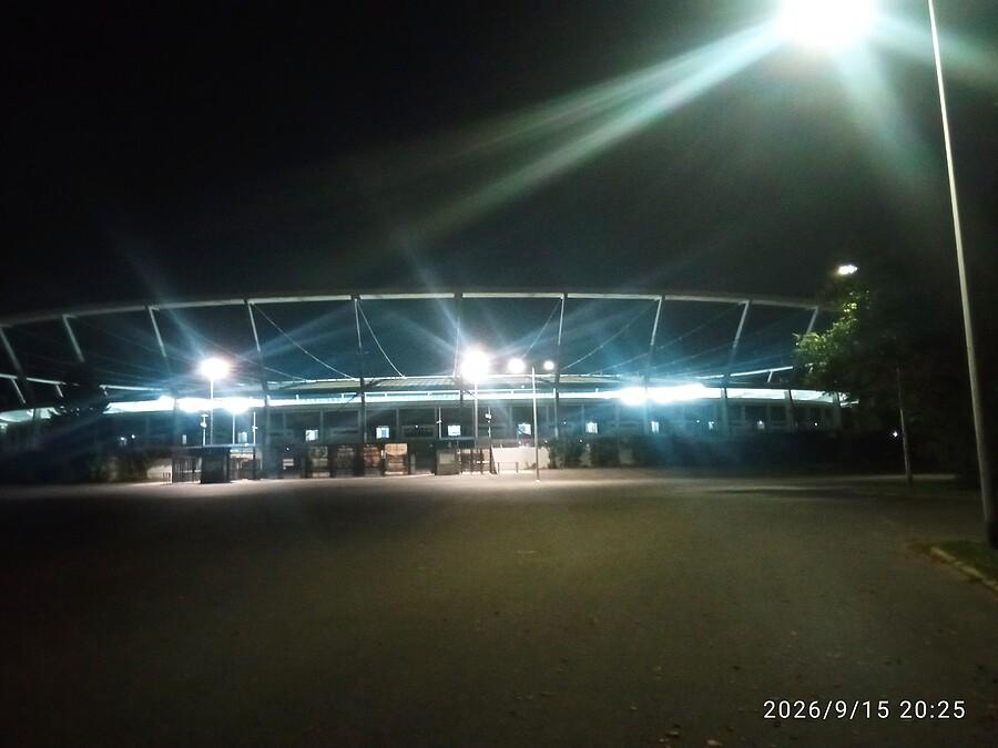 Stadion Śląski wieczorem