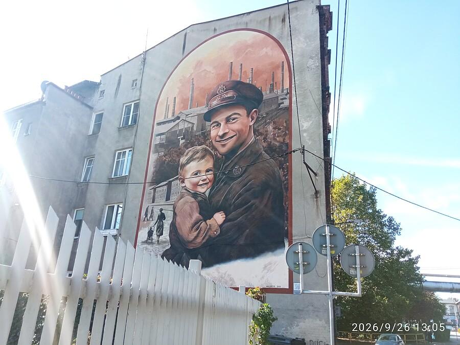 Mural przy ulicy Żelaznej w Chorzowie Batorym
